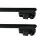 Roof Bars Rack Black fits Mitsubishi Outlander 2012-Onwards (GF) for Flush Rails 75KG Omtec - Bars 4 Cars