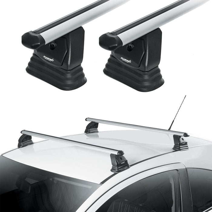 Summit SUP-A079 Premium Aluminium Multi-Fit Roof Bars, Lockable, Set of 2