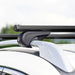 Roof Bars Rack Aluminium Black fits Vauxhall Karl Rocks 2017- For Raised Rails Omtec - Bars 4 Cars