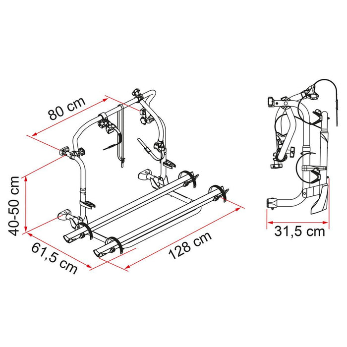 Fiamma Carry Bike L80 Laika Bike Carrier for Laika RVs