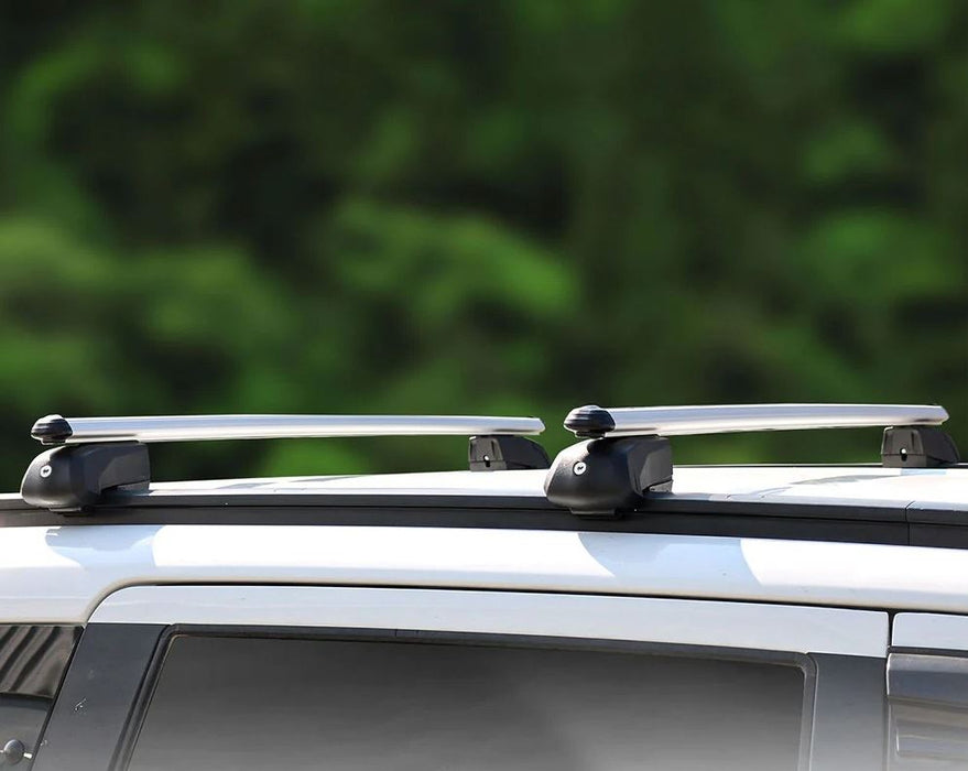 Roof Bars Rack Silver Locking fits Toyota  Sequoia 2022- Omtec - Bars 4 Cars