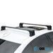 Aluminium Roof Bars Rack Black fits Fiat Doblo 2010-2021 263 Omtec - Bars 4 Cars