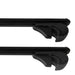 Roof Bars Rack Aluminium Black fits Seat Ateca 2016- For Raised Rails Omtec - Bars 4 Cars