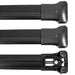 3x Roof Bars Rack Aluminium Black fits Mercedes Vito 1996-2022 Omtec - Bars 4 Cars