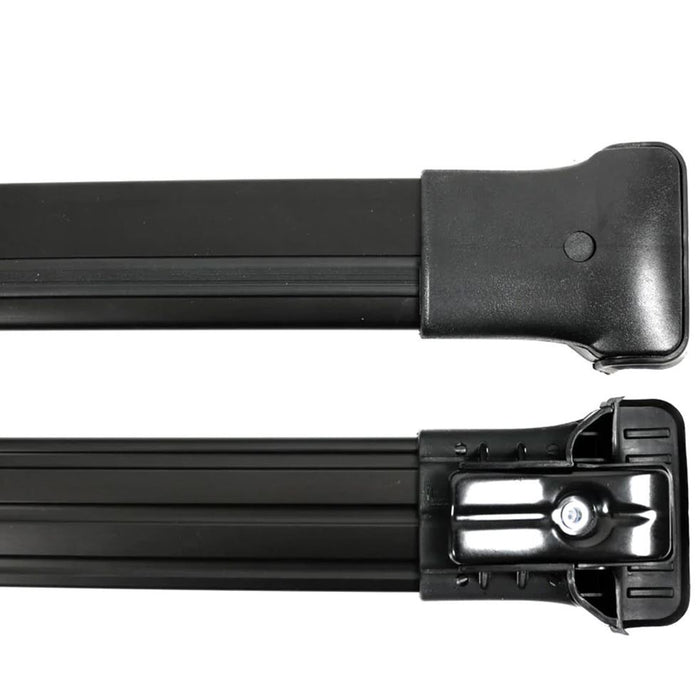 Roof Bars Rack Aluminium Black fits Toyota Land Cruiser Prado 2009- Onwards Omtec - Bars 4 Cars