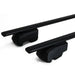 Roof Bars Rack Black fits Hyundai Tucson 2015-2020 (TL) for Flush Rails 75KG Omtec - Bars 4 Cars