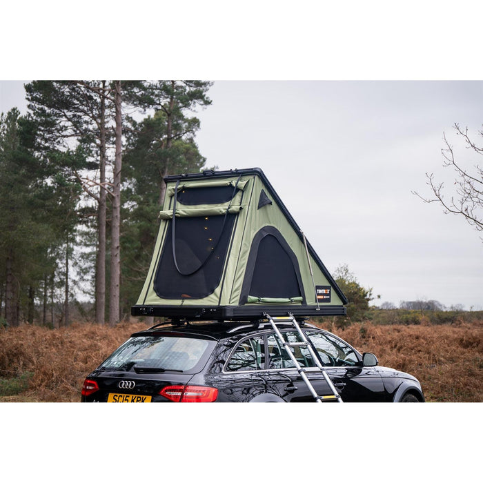 TentBox Cargo 2.0 (Forest Green) 2 Person Roof Tent TENTBOX - Bars 4 Cars