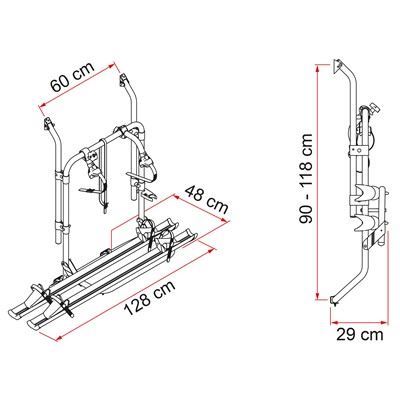 Fiamma Carry Bike 200D 2 Bike Cycle Rack Van Conversion