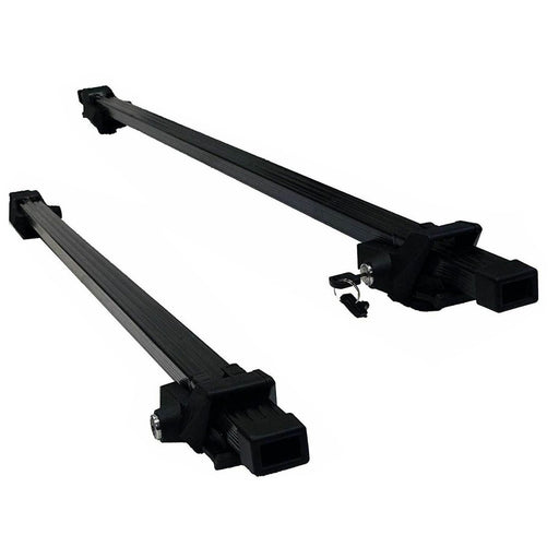 Summit SUM-001 Roof Bar to Fit Cars with Running Rails, Black Steel Summit - Bars 4 Cars