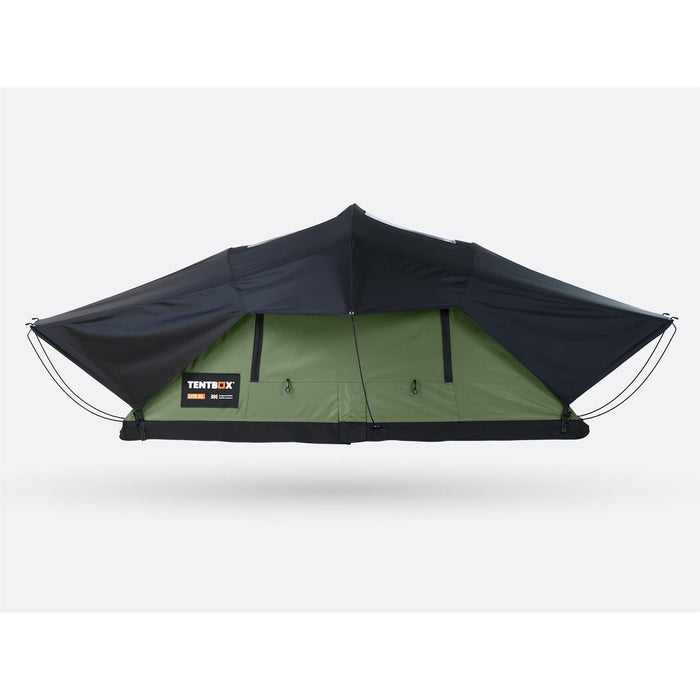 TentBox Lite XL (Forest Green) 4 Person Roof Tent TENTBOX - Bars 4 Cars