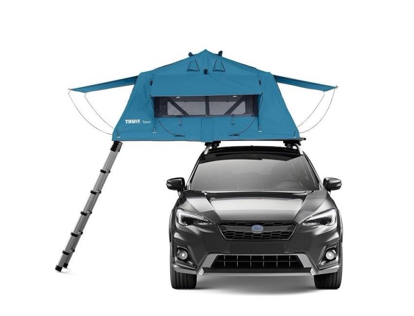 Thule Tepui Ayer Two-Person Vehicle Rooftop Roof Tent Blue Thule - Bars 4 Cars