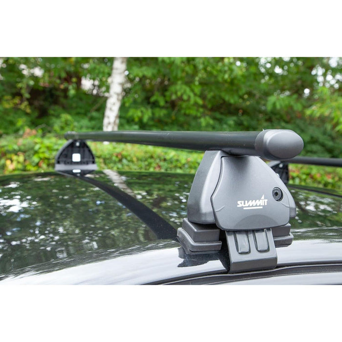 SUP-076  Premium Multi Fit Roof Bars, Black Steel, Set of 2 Summit - Bars 4 Cars