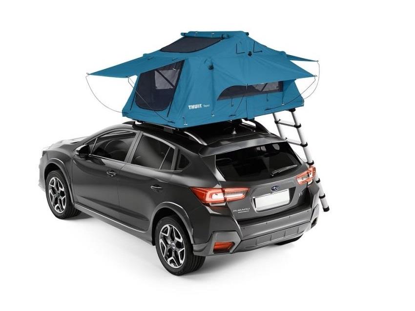 Thule Tepui Ayer Two-Person Vehicle Rooftop Roof Tent Blue Thule - Bars 4 Cars