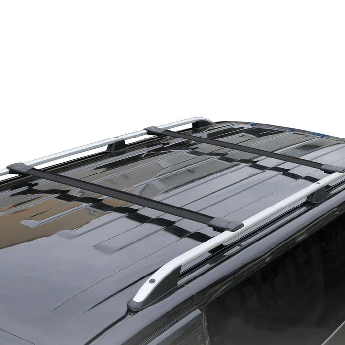 Roof Bars Rack Aluminium Black fits Vauxhall Astra 1998-2004 T98
