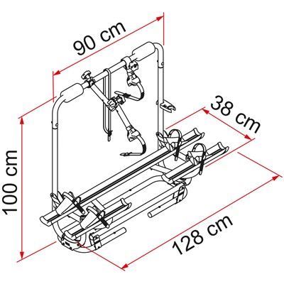 Fiamma Carry Bike XLA Pro 200 E Bike Caravan Cycle Carrier Fiamma - Bars 4 Cars