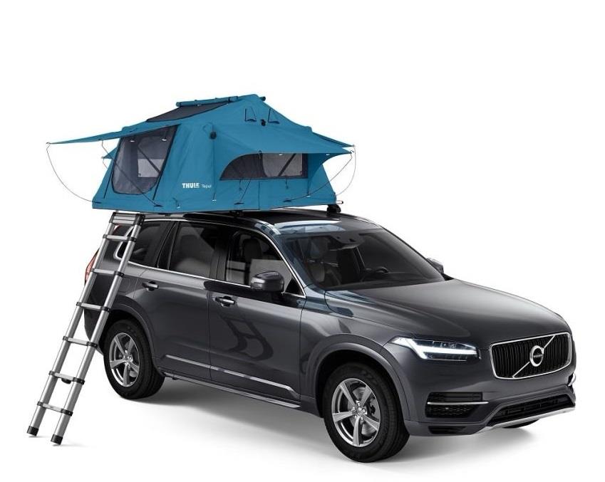 Thule Tepui Ayer Two-Person Vehicle Rooftop Roof Tent Blue Thule - Bars 4 Cars