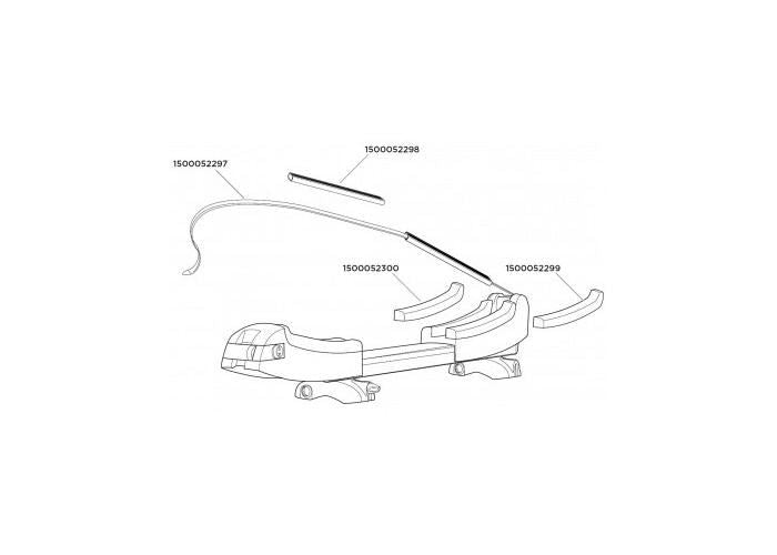 Thule Base pad right Spare / Replacement Part 1500052299 / 52299 Thule - Bars 4 Cars