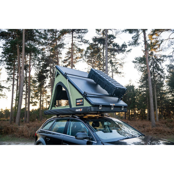 TentBox Cargo 2.0 (Forest Green) 2 Person Roof Tent TENTBOX - Bars 4 Cars