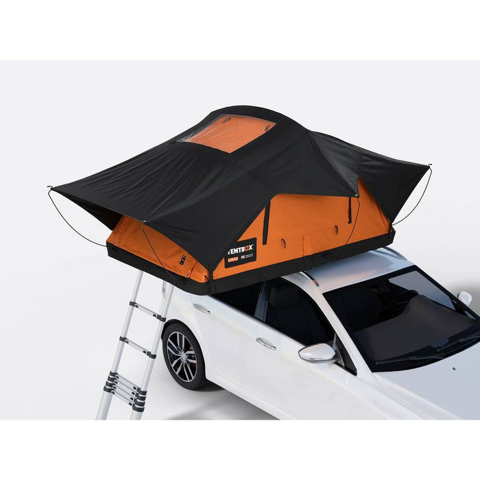 TentBox Lite 2.0 (Sunset Orange) 2 Person Roof Tent TENTBOX - Bars 4 Cars