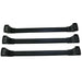 Aluminium Roof Bars Rack Black Set of 3 fits Volkswagen Caddy 2021- Omtec - Bars 4 Cars