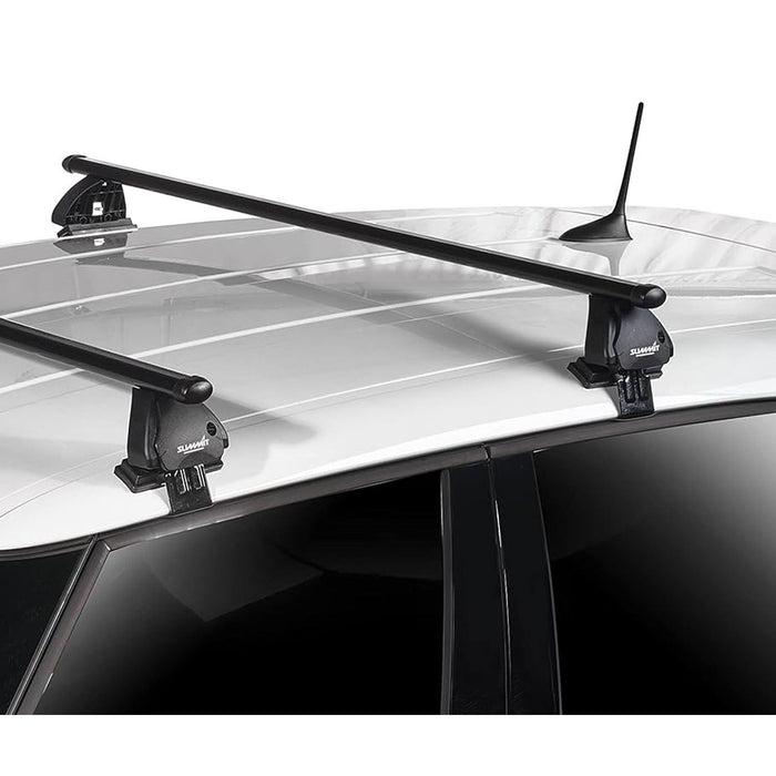 Summit SUP-081  Premium Multi Fit Roof Bars, Black Steel, Set of 2 Summit - Bars 4 Cars