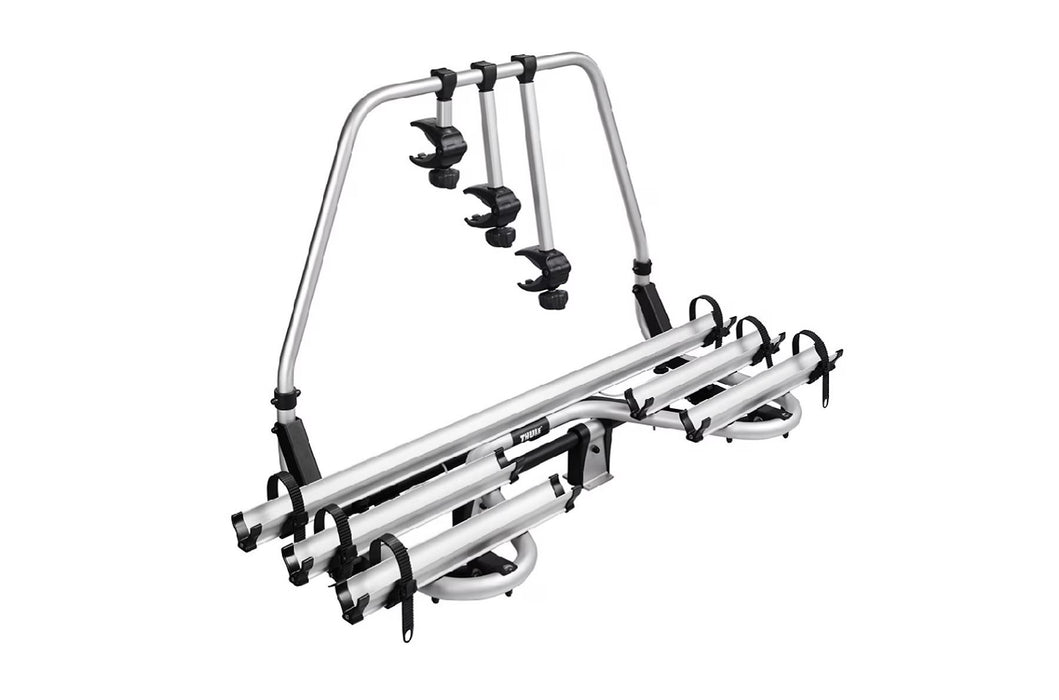 Thule Caravan Superb Standard 2-bike a-frame caravan bike rack anodised gray Thule - Bars 4 Cars