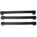 Aluminium Roof Bars Rack Black Set of 3 fits Volkswagen Caddy 2021- Omtec - Bars 4 Cars