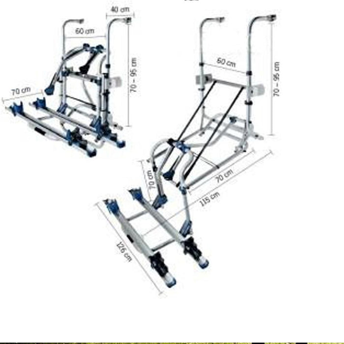 Thule Lift V16 manual platform motorhome and caravan bike rack anodised gray