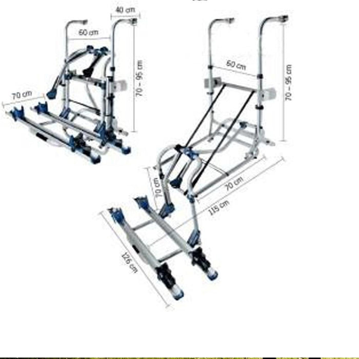 Thule Lift V16 manual platform motorhome and caravan bike rack anodised gray Thule - Bars 4 Cars