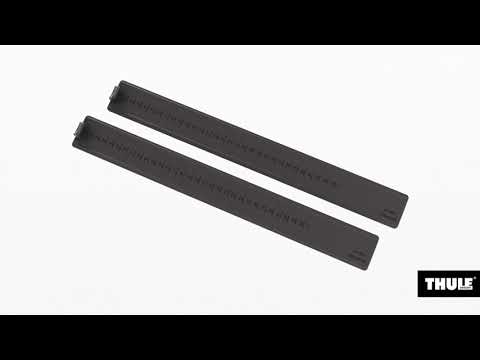 Thule SquareBar Evo Roof Bars Black fits BMW X3 SUV 2003-2010 5-dr with Raised Rails Thule - Bars 4 Cars