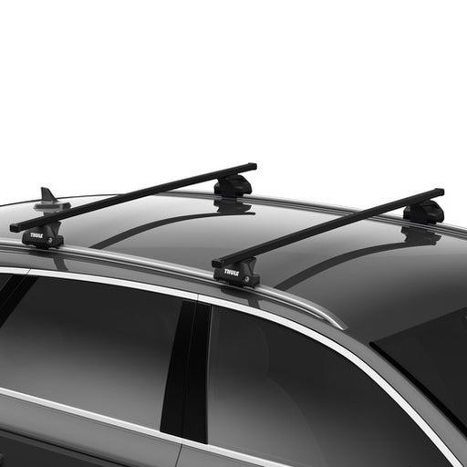 Thule SquareBar Evo Roof Bars Black fits Mitsubishi Triton 2024- 4 doors with Flush Rails Thule - Bars 4 Cars