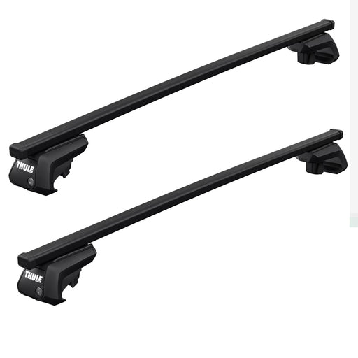 Thule SquareBar Evo Roof Bars Black fits Volkswagen Caddy Life 2021- 5 doors with Raised Rails Thule - Bars 4 Cars