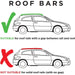 Summit Value Aluminium Roof Bars fits Ford Granada  1985-1994  Estate 5-dr with Railing images
