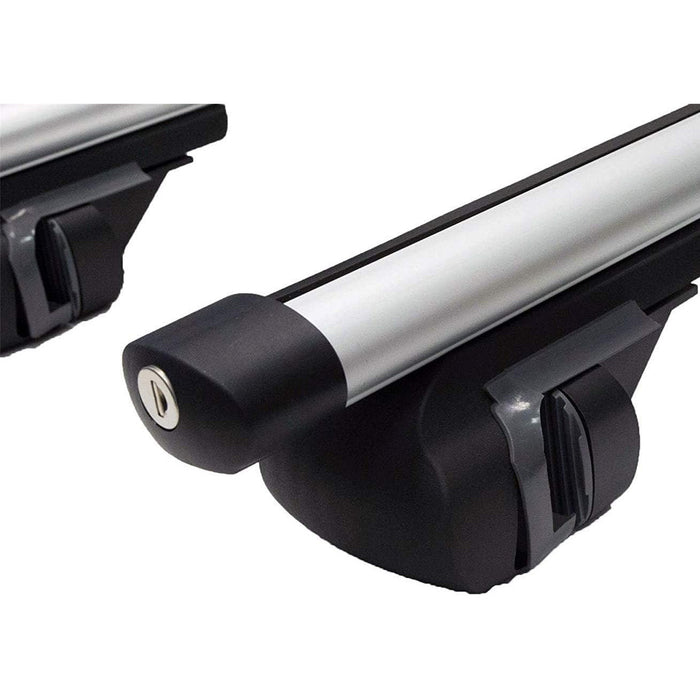 Summit Value Aluminium Roof Bars fits Volkswagen Caddy Maxi Life  2004-2015  Mpv 5-dr with Railing images