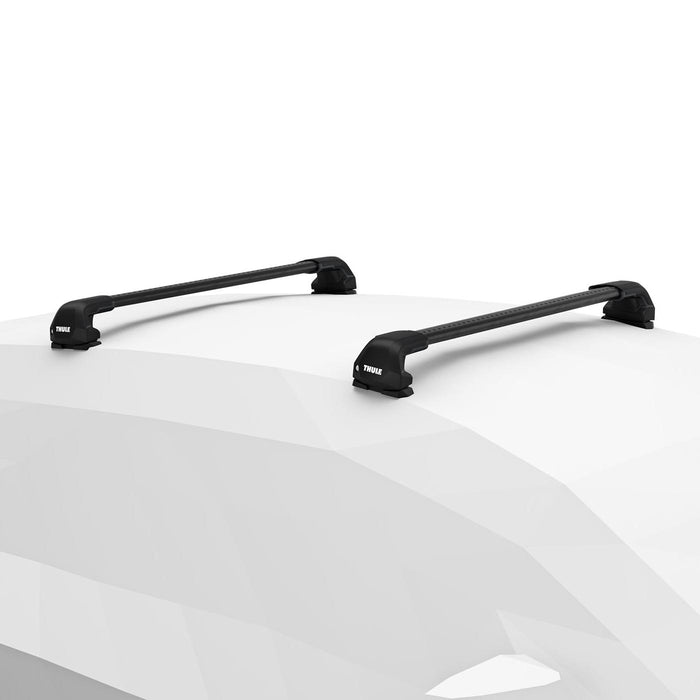 Thule WingBar Edge Roof Bars Black fits Mitsubishi L200 Triton Double Cab 2005-2017 4 doors with Normal Roof Thule - Bars 4 Cars