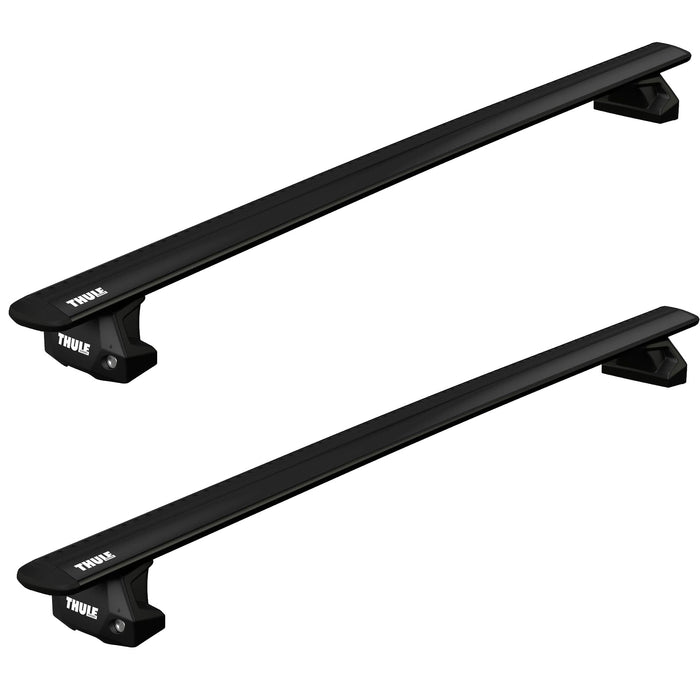 Thule WingBar Evo Roof Bars Black fits Mitsubishi L200 Triton Club Cab 2016-2025 2 doors with Fixed Points Thule - Bars 4 Cars