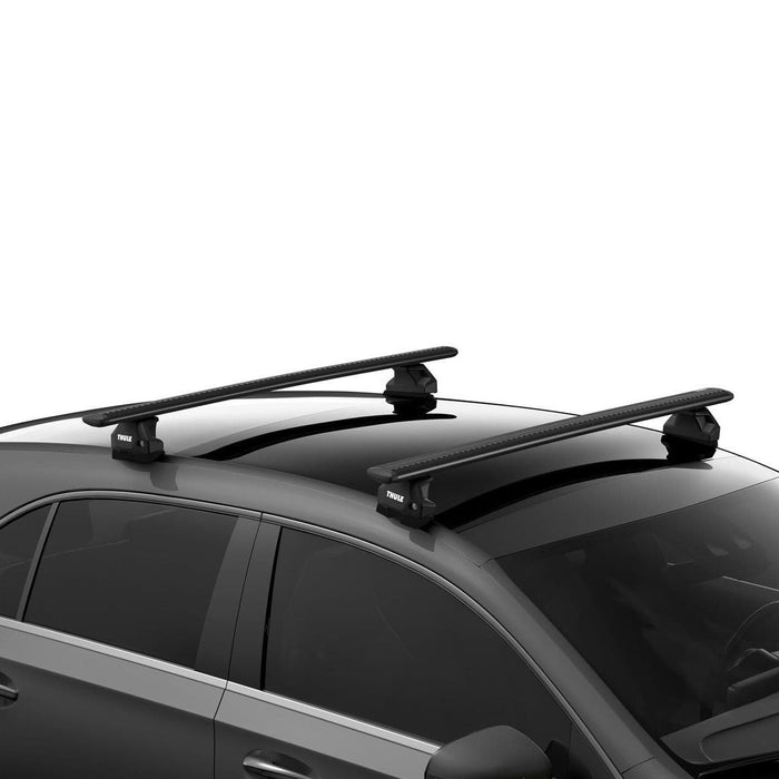 Thule WingBar Evo Roof Bars Black fits Mitsubishi L200 Triton Club Cab 2016-2025 2 doors with Fixed Points Thule - Bars 4 Cars