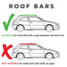 Summit Premium Aluminium Roof Bars fits Dacia Sandero Stepway  2010-2020  Hatchback 5-dr with Railing image 3
