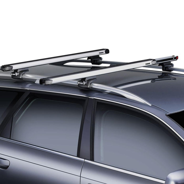 Thule SlideBar Evo Roof Bars Aluminum fits BMW 3 Series 2019- 4 doors with Fixed Points image 3