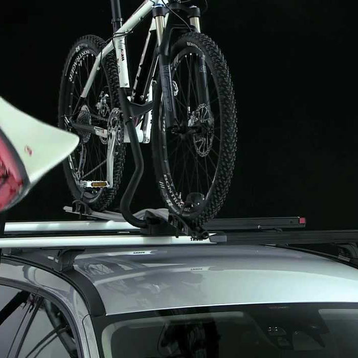 Thule SlideBar Evo Roof Bars Aluminum fits Fiat Strada Adventure 2014- 2 doors with Raised Rails Thule - Bars 4 Cars