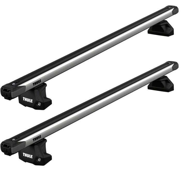 Thule SlideBar Evo Roof Bars Aluminum fits Opel Vectra Estate 2003-2008 5-dr with Flush Rails image 1