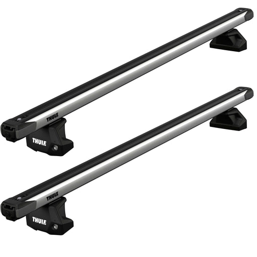 Thule SlideBar Evo Roof Bars Aluminum fits Subaru Outback Estate 2014-2020 5-dr with factory installed crossbar and flush rail foot Thule - Bars 4 Cars