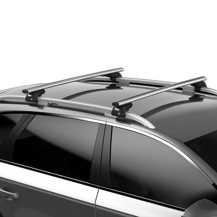 Thule SmartRack XT Roof Bars Aluminum fits Audi A4 Avant Estate 1996-2001 5-dr with Raised Rails image 4