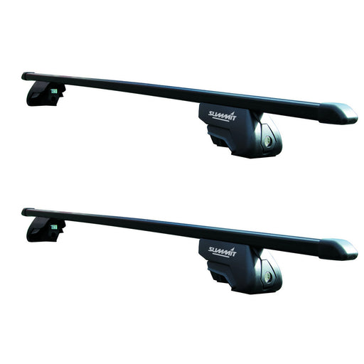 Summit Premium Steel Roof Bars fits Mitsubishi Colt  2005-2012  Hatchback 3-dr with Railing Summit - Bars 4 Cars