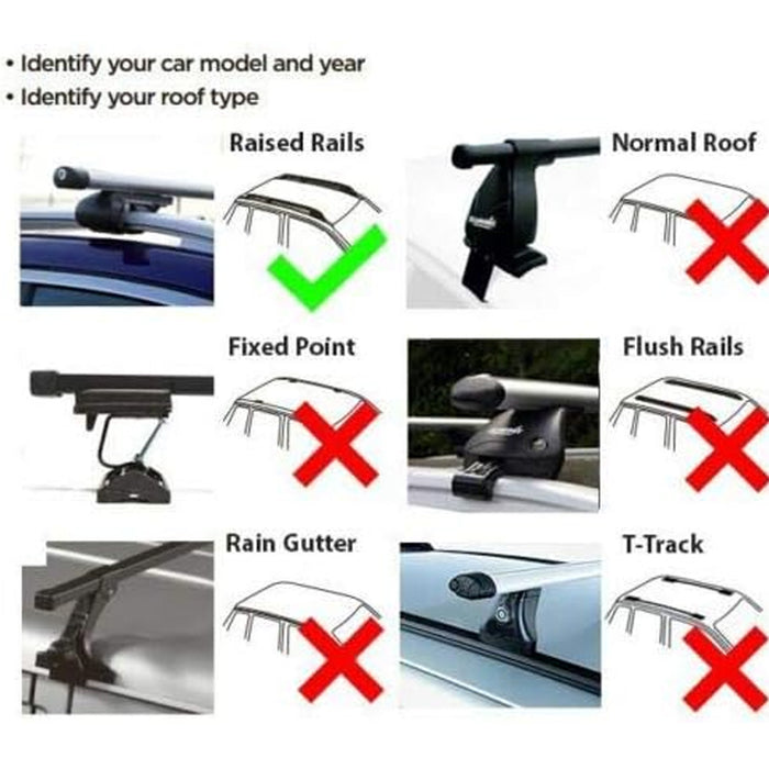 Summit Premium Steel Roof Bars fits Mitsubishi Pajero Sport  2009-2017  Suv 5-dr with Railing Summit - Bars 4 Cars