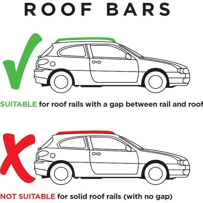 Summit Premium Steel Roof Bars fits MG 5 MK2 2020-2024  Estate 5-dr with Railing image 7