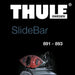 Thule SlideBar Evo Roof Bars Aluminum fits Mercedes-Benz Vito Bus 1997-2003 5-dr with Raised Rails image 12