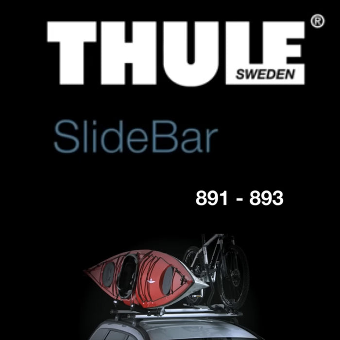 Thule SlideBar Evo Roof Bars Aluminum fits Peugeot 208 Hatchback 2012-2019 5-dr with Normal Roof image 12