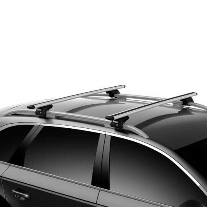 Thule WingBar Evo Roof Bars Aluminum fits Fiat Fiorino 2008- 4 doors with Raised Rails image 9