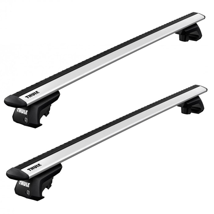 Thule WingBar Evo Roof Bars Aluminum fits Volkswagen Caddy Maxi Van 2016-2020 5-dr with Raised Rails image 1